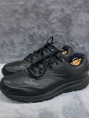 Brooks Addiction Walker 2 Mens Size 13 Extra Wide Shoes Black Leather Support